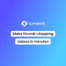 Lumen5: blog posts into video, brand-locked logo