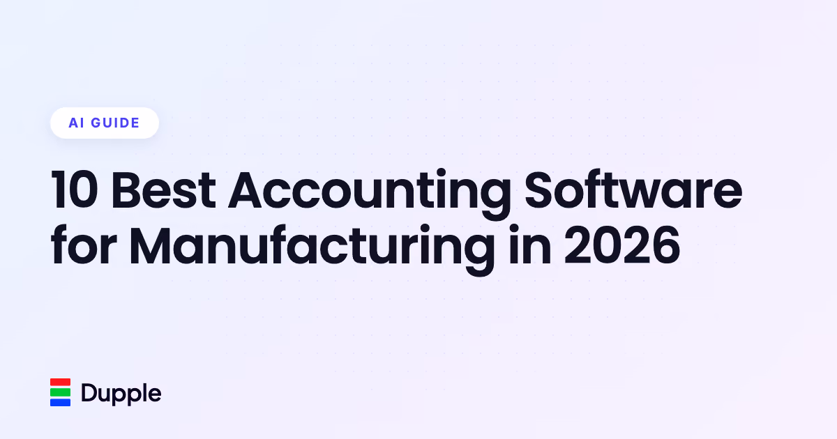 10 Best Accounting Software for Manufacturing in 2026