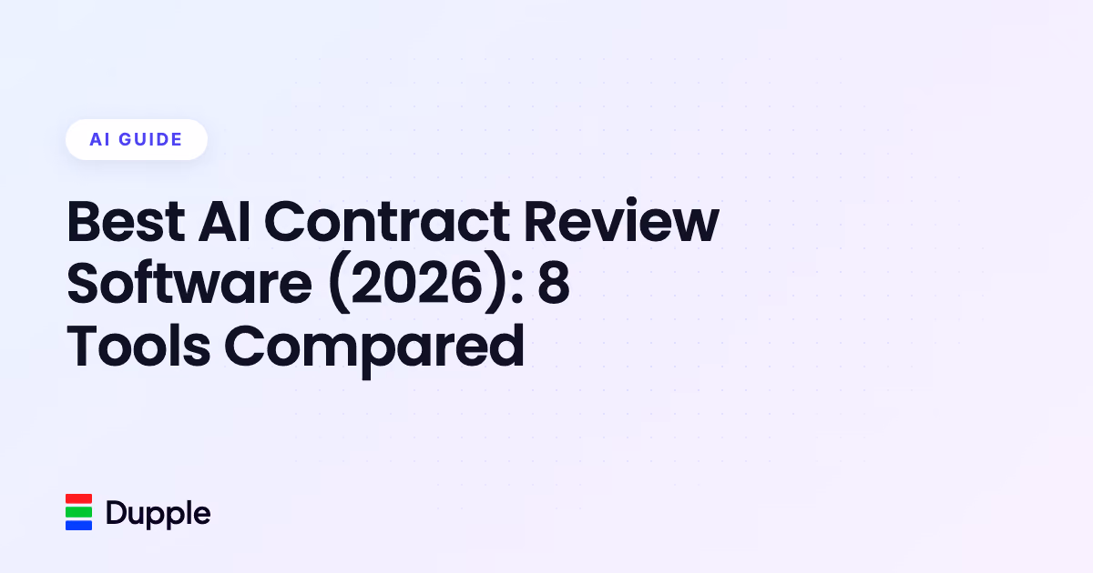 Best AI Contract Review Software (2026): 8 Tools Compared