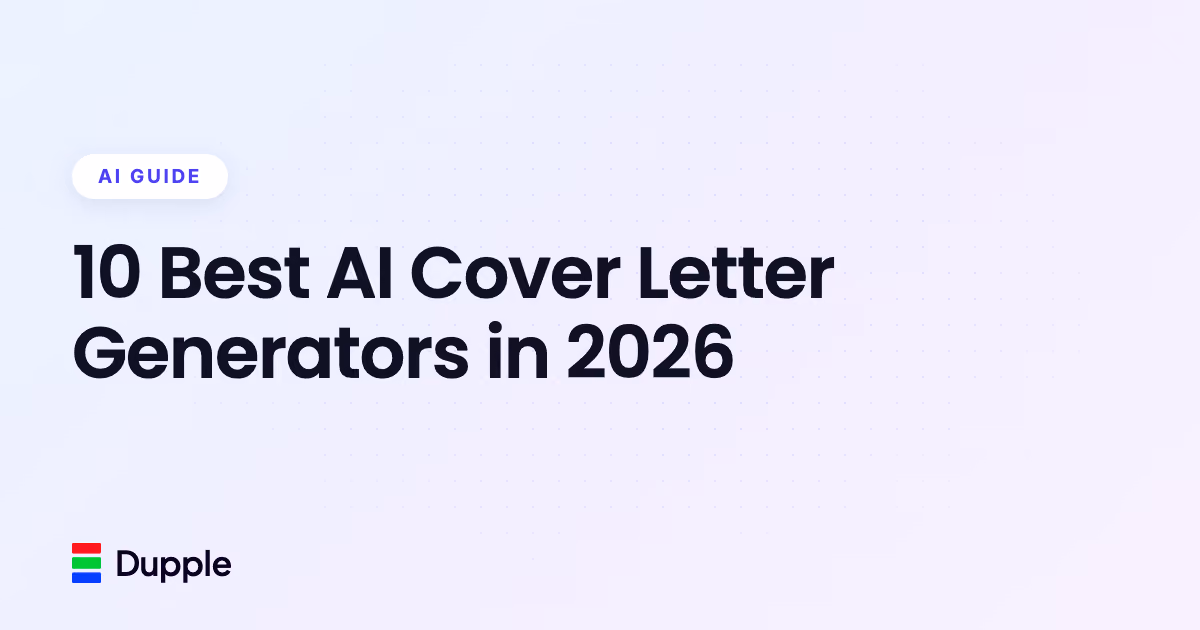 10 Best AI Cover Letter Generators in 2026