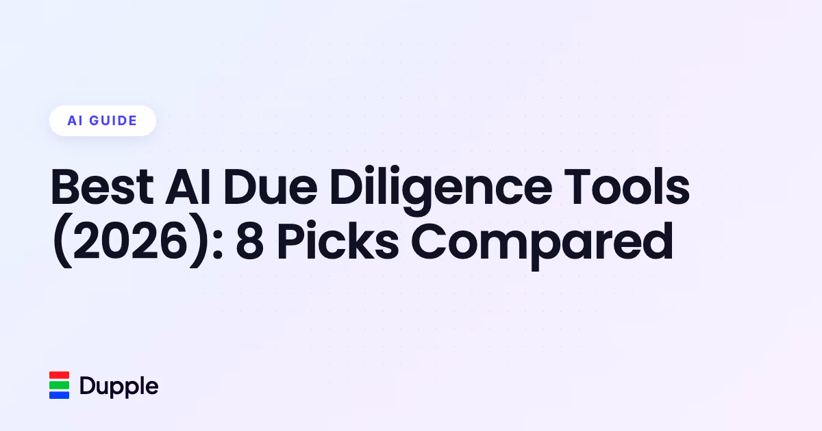 Best AI Due Diligence Tools (2026): 8 Picks Compared