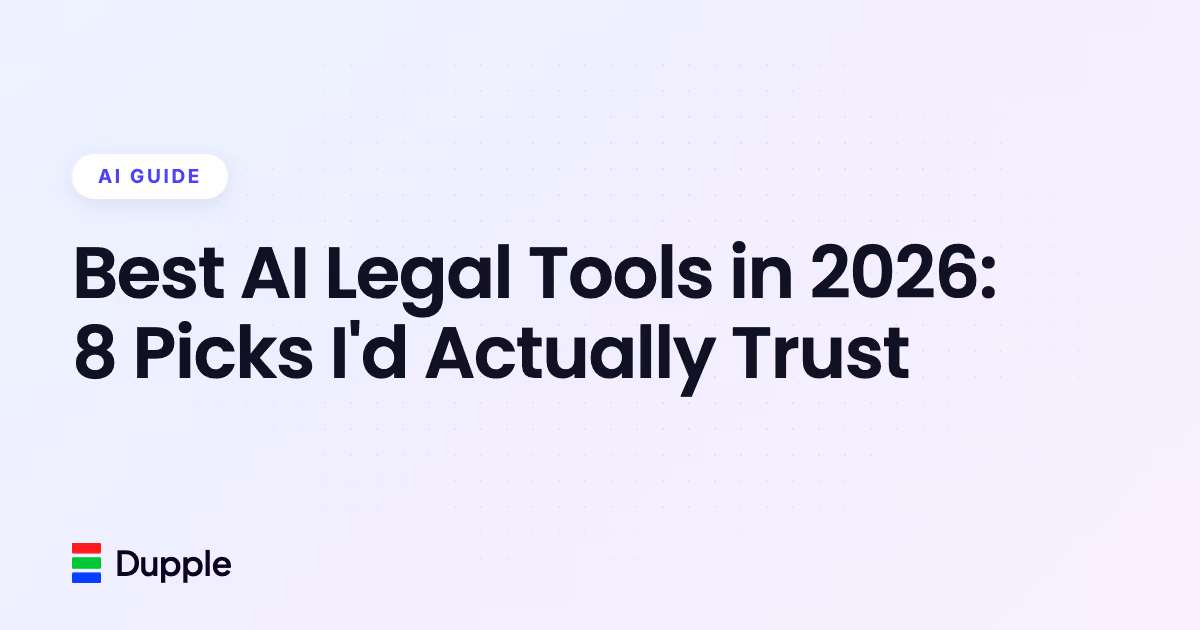 Best AI Legal Tools in 2026: 8 Picks I'd Actually Trust