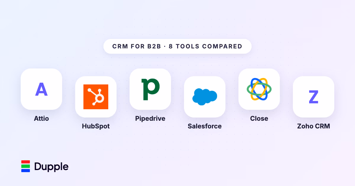 Best CRM for B2B in 2026: 8 Tools I'd Actually Recommend