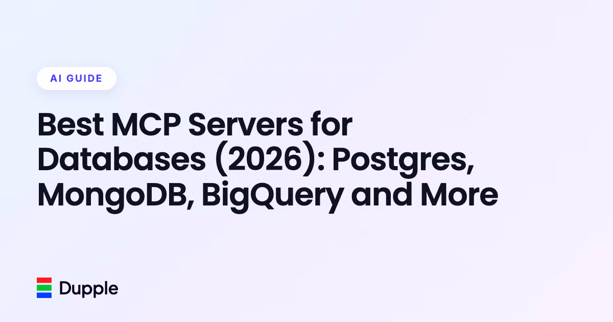 Best MCP Servers for Databases (2026): Postgres, MongoDB, BigQuery and More