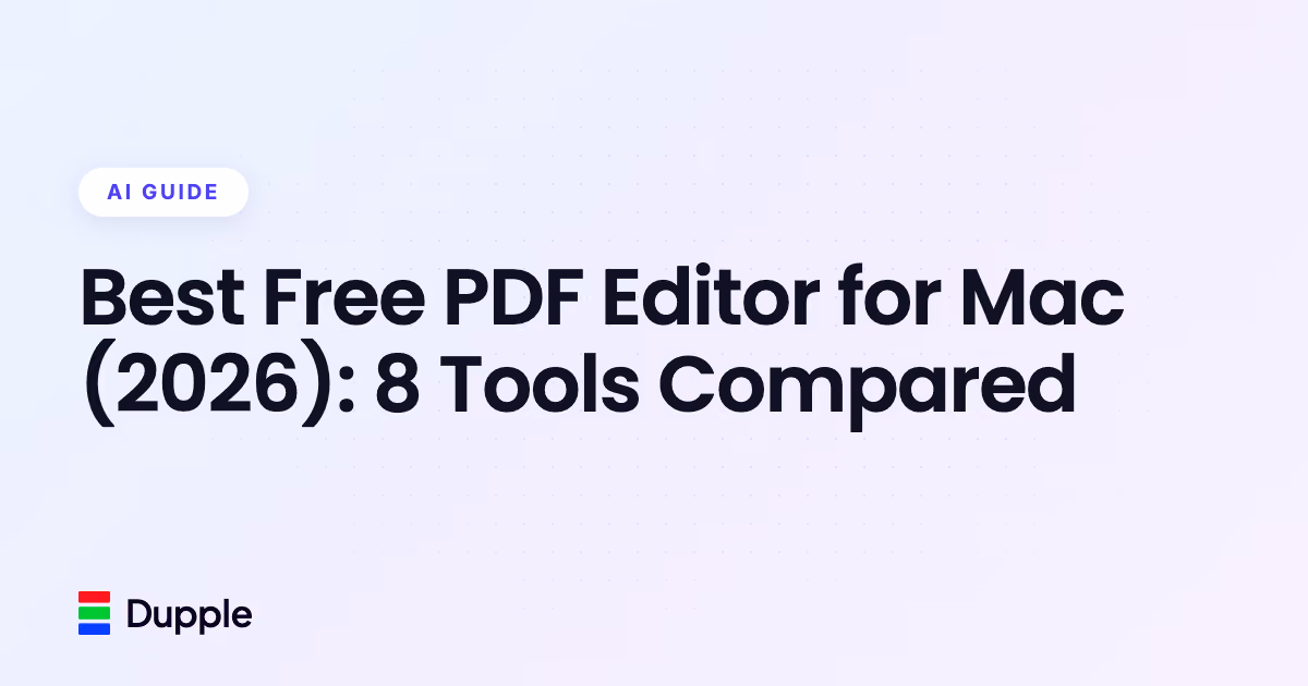 Best Free PDF Editor for Mac (2026): 8 Tools Compared