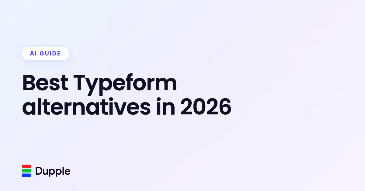 Best Typeform alternatives in 2026