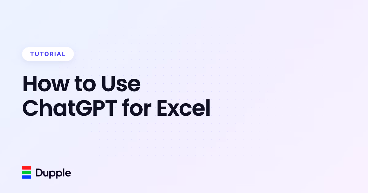 How to Use ChatGPT for Excel (2026)