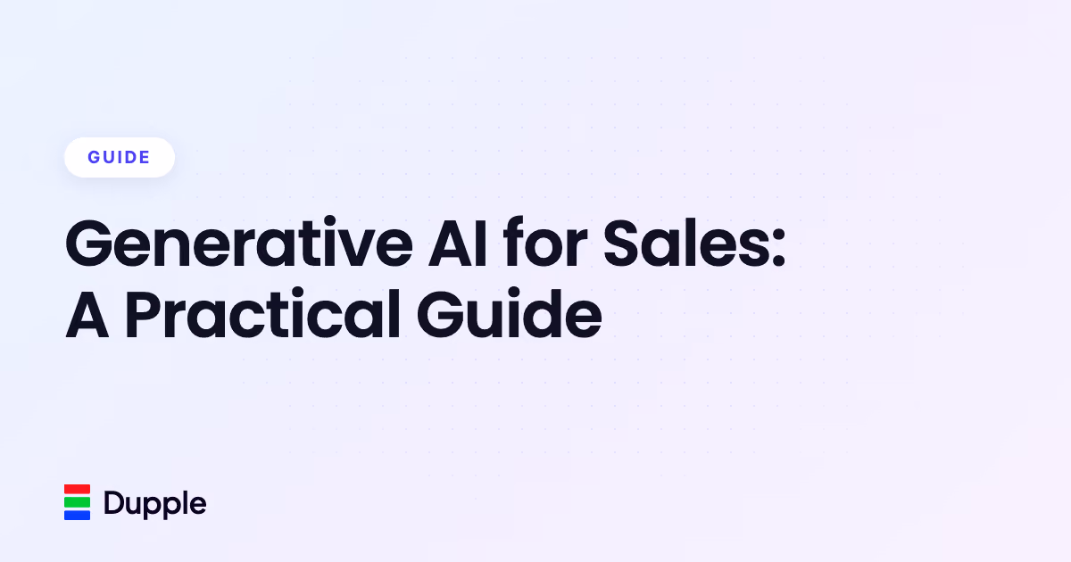 Generative AI for Sales: A Practical Guide (2026)