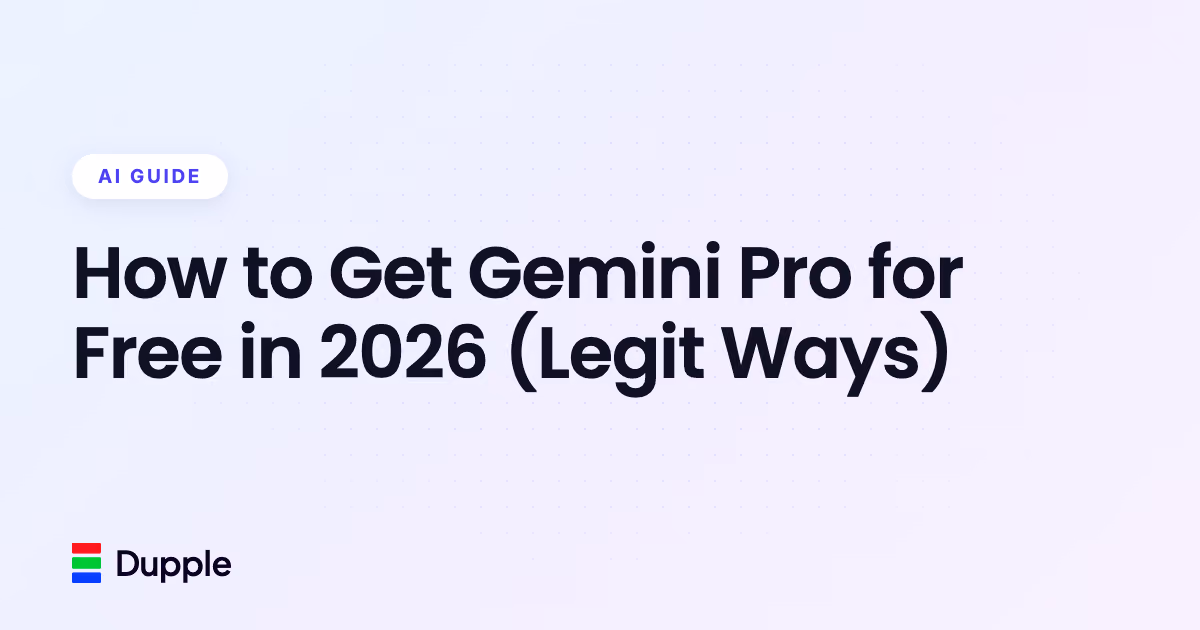 How to Get Gemini Pro for Free in 2026 (Legit Ways)