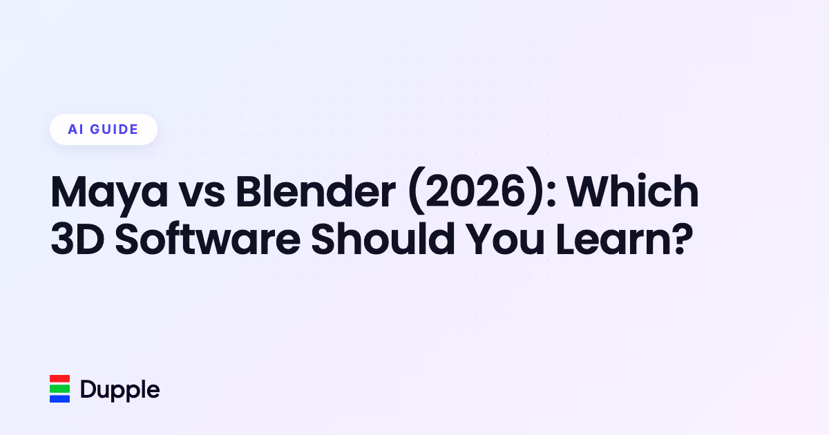 Maya vs Blender (2026): Which 3D Software Should You Learn?