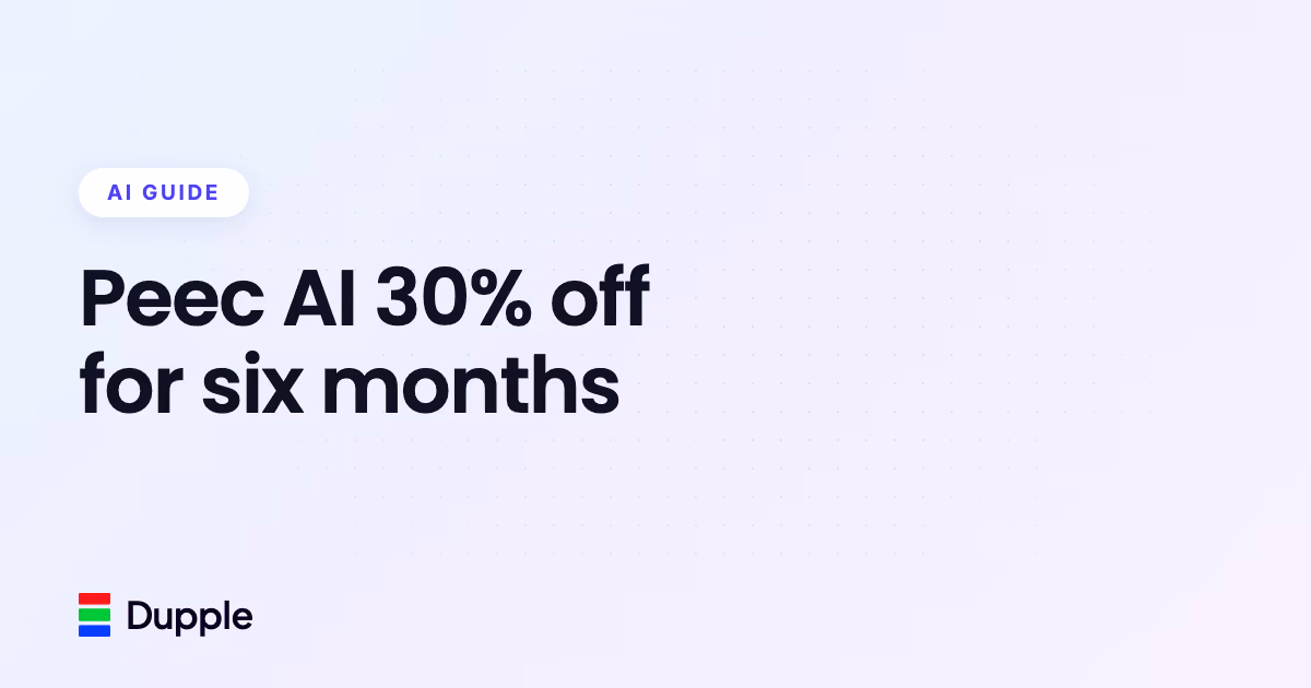 Peec AI 30% off for six months