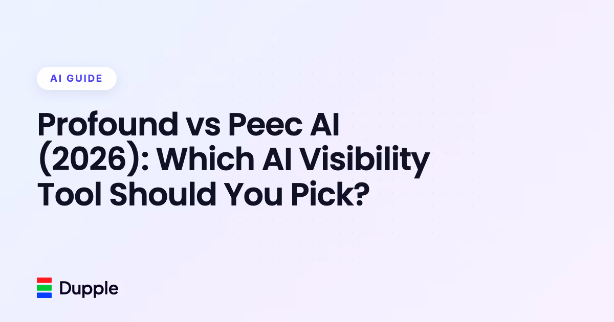Profound vs Peec AI (2026): Which AI Visibility Tool Should You Pick?