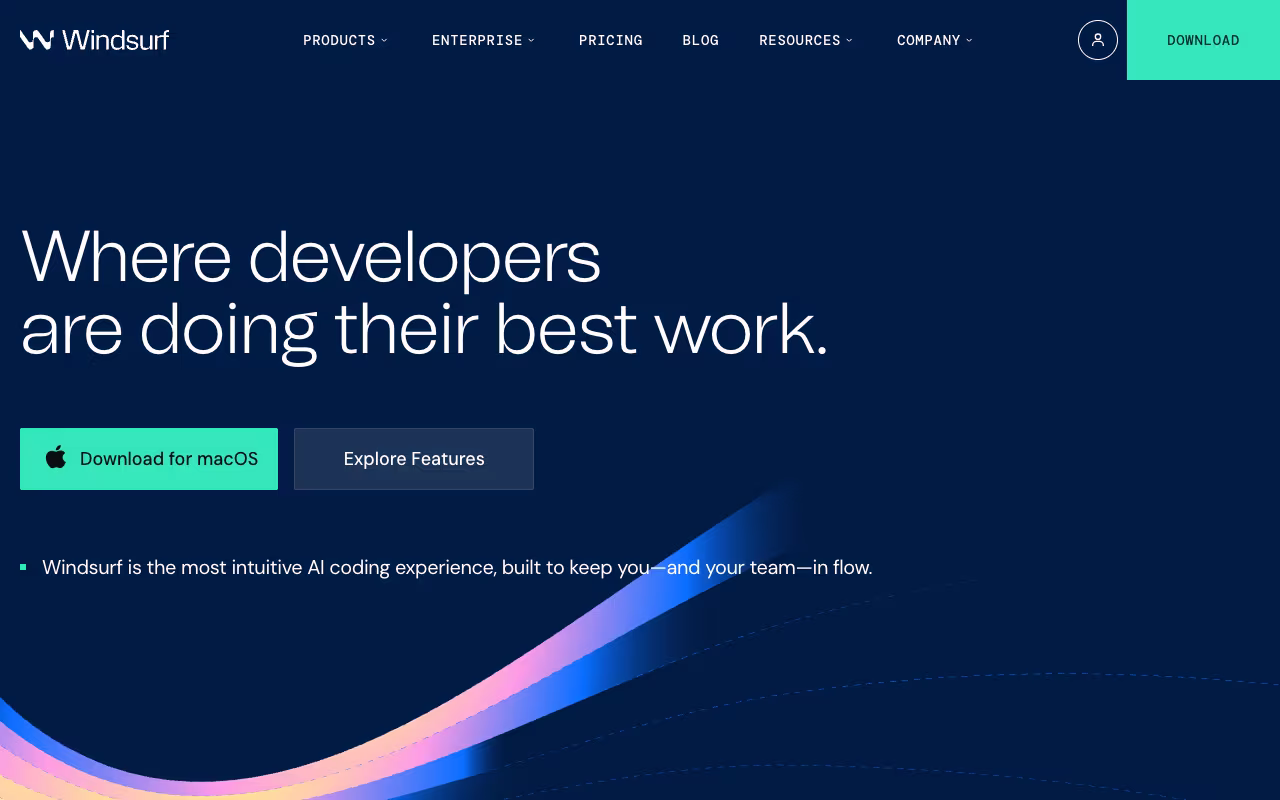 Devin Desktop landing page