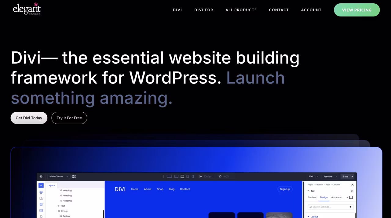 Divi WordPress builder