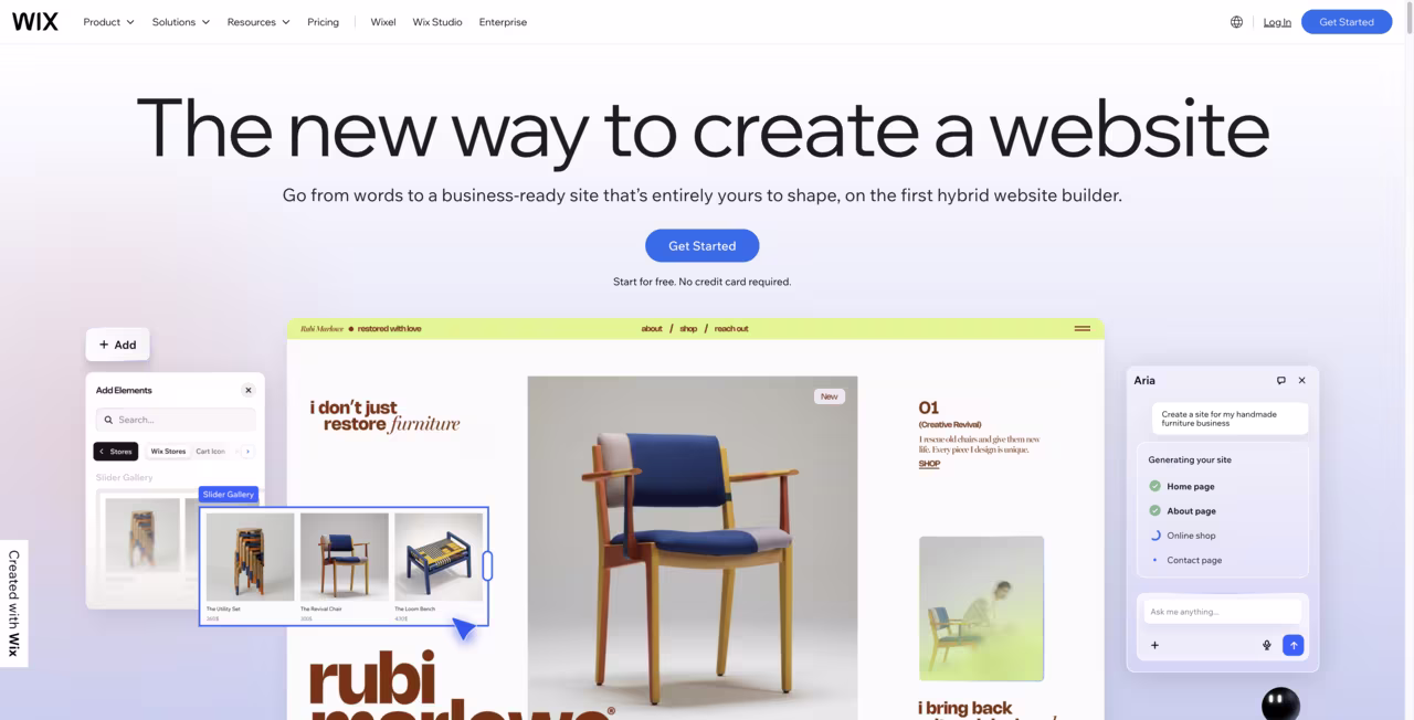 Wix website builder