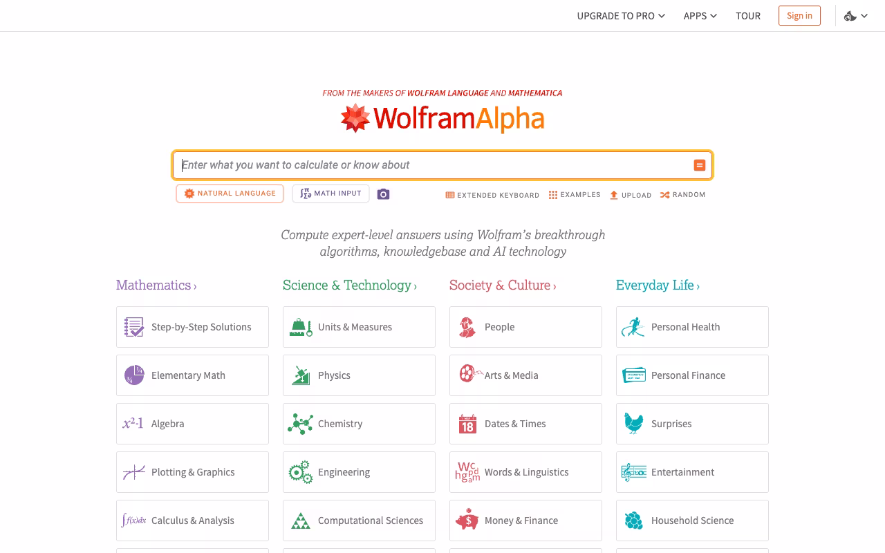 Wolfram Alpha