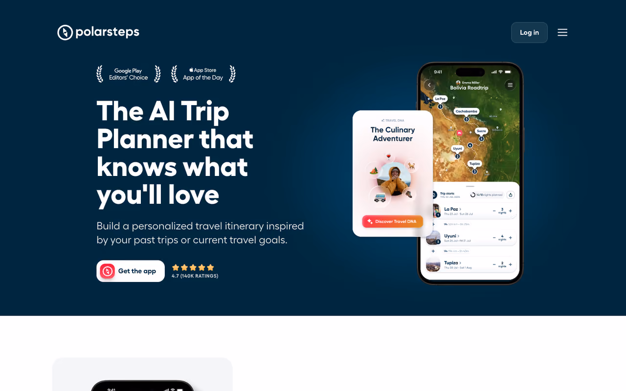 Polarsteps AI Trip Planner
