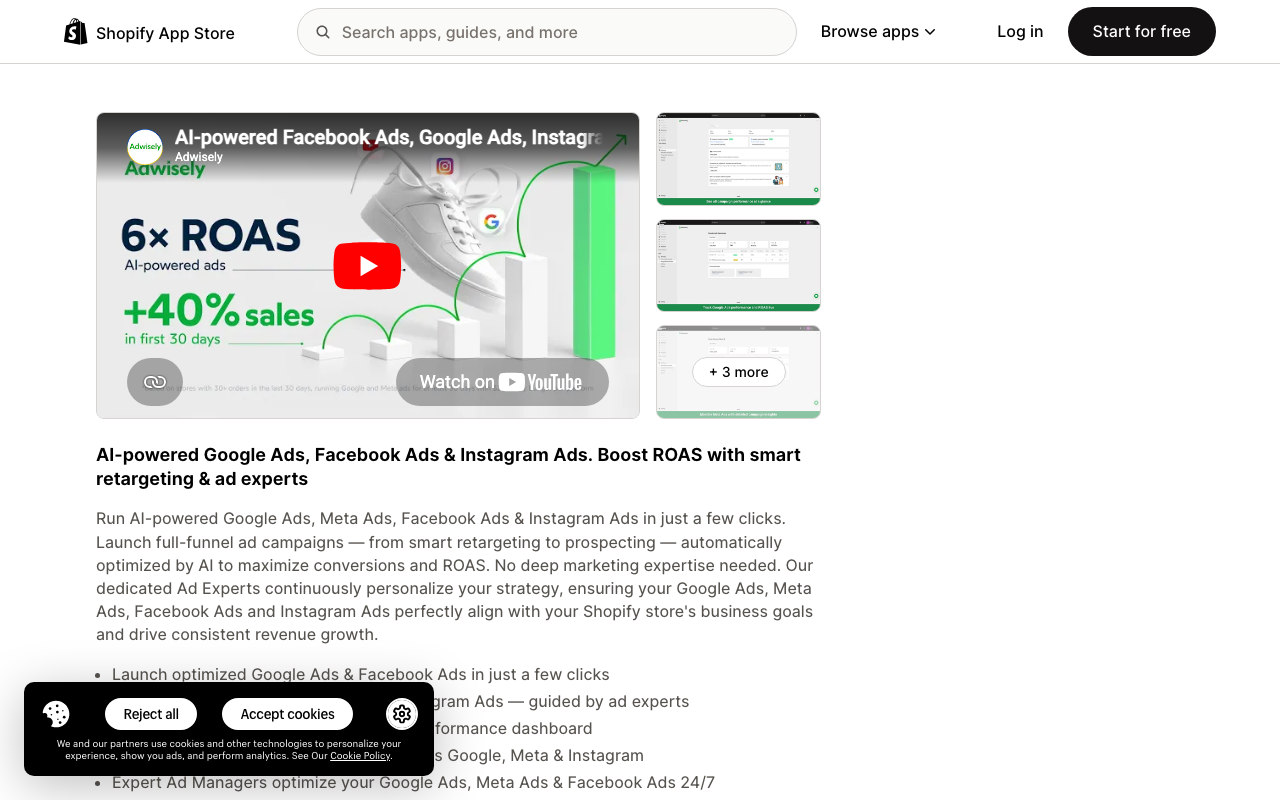 Adwisely productivity platform interface screenshot