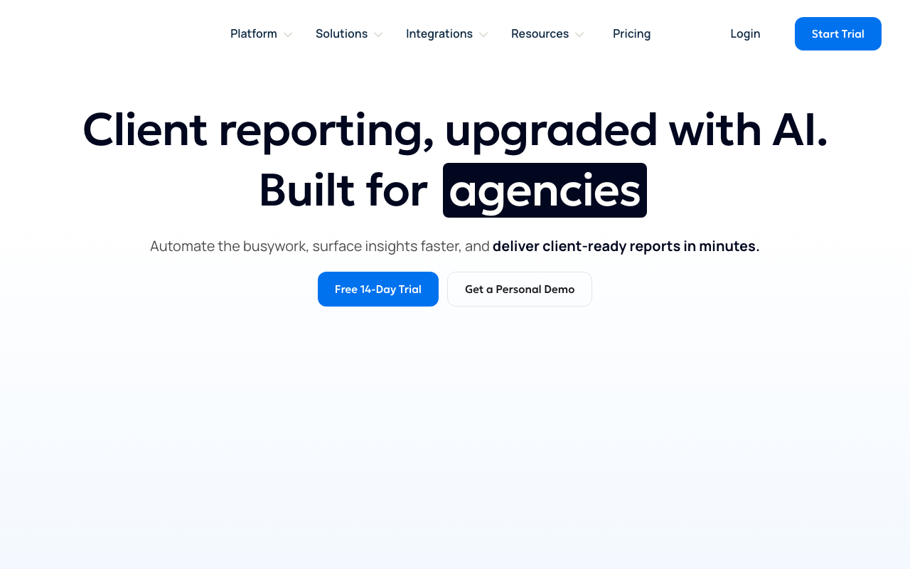 AgencyAnalytics screenshot
