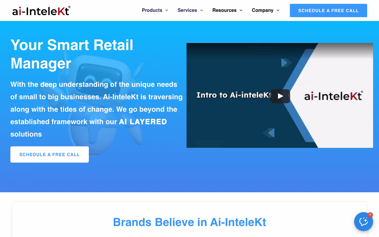 AI InteleKt marketing platform interface screenshot
