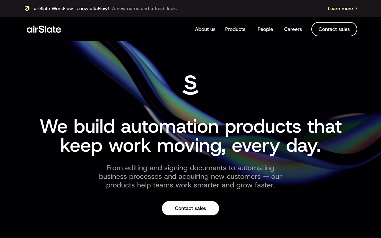 airSlate operations platform interface screenshot