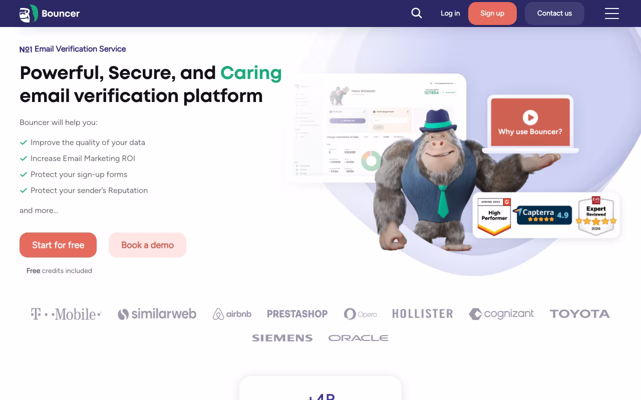Bouncer marketing platform interface screenshot