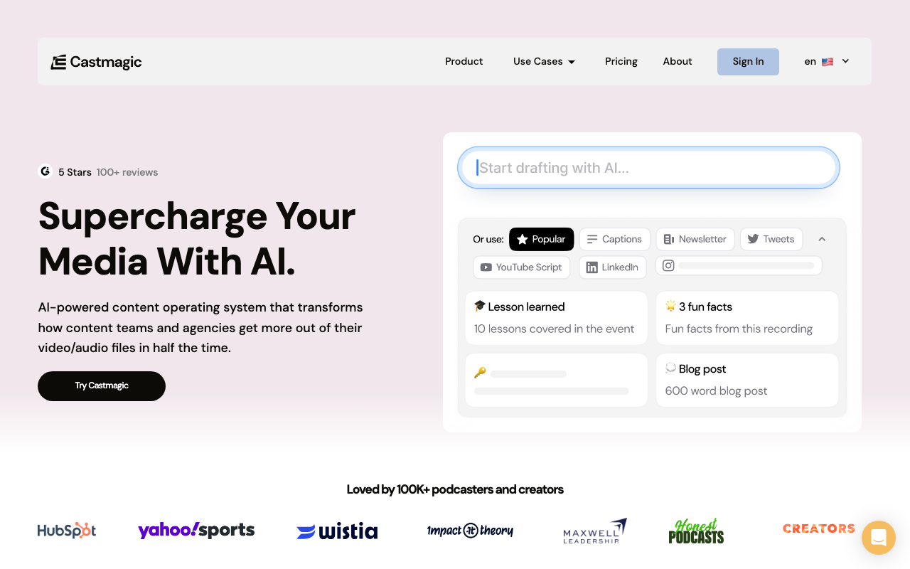 Castmagic screenshot