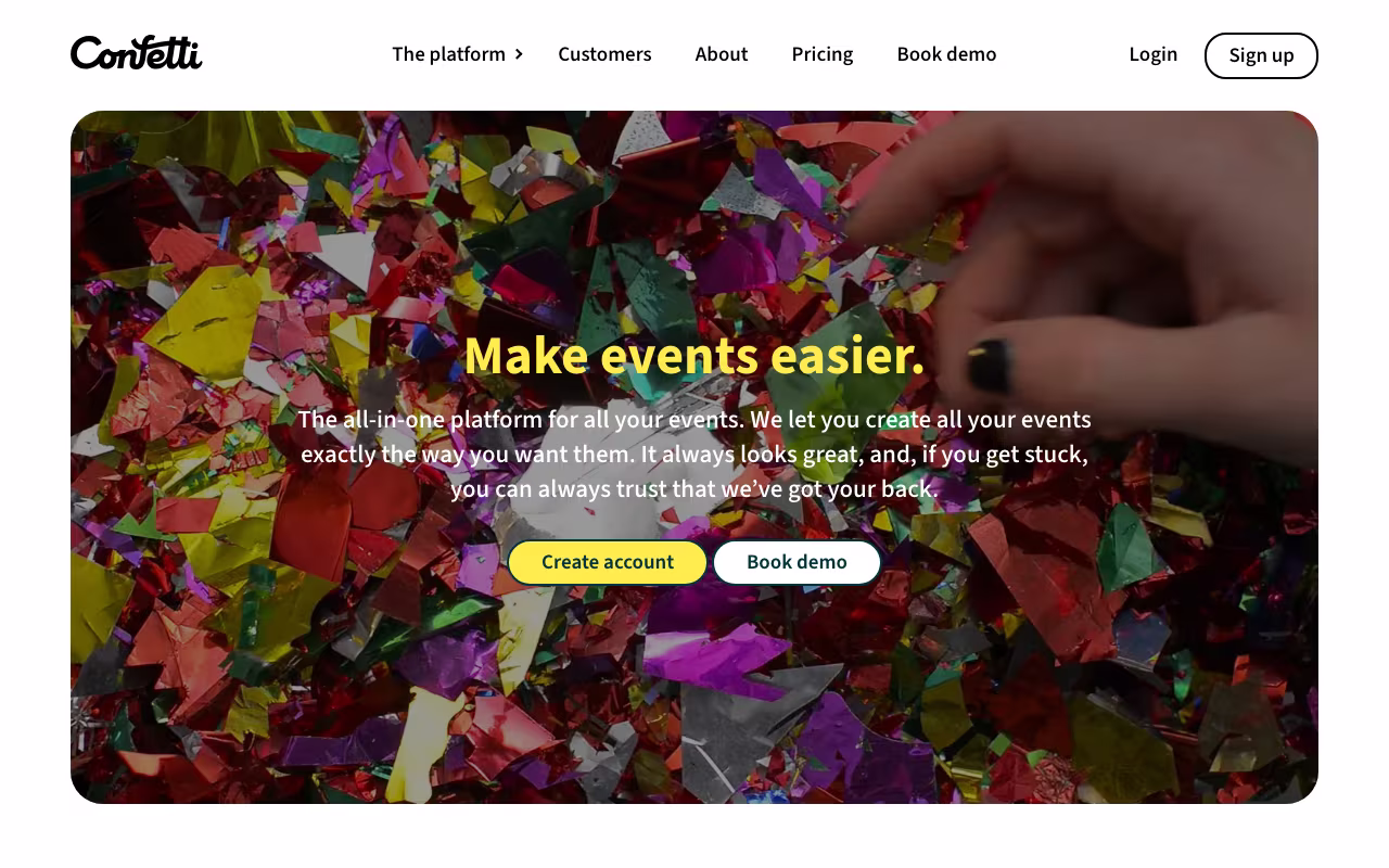 Confetti hr platform interface screenshot