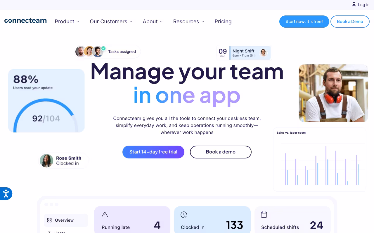Connecteam operations platform interface screenshot