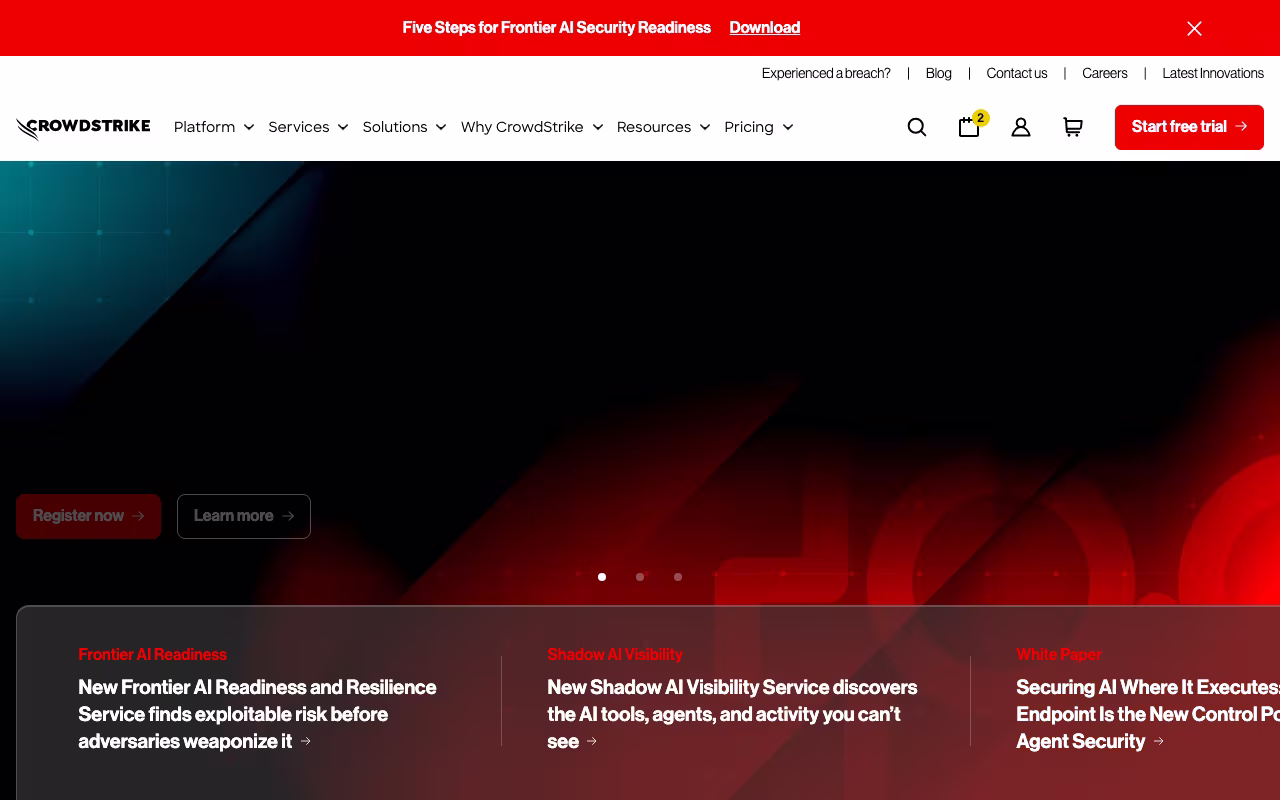 CrowdStrike operations platform interface screenshot