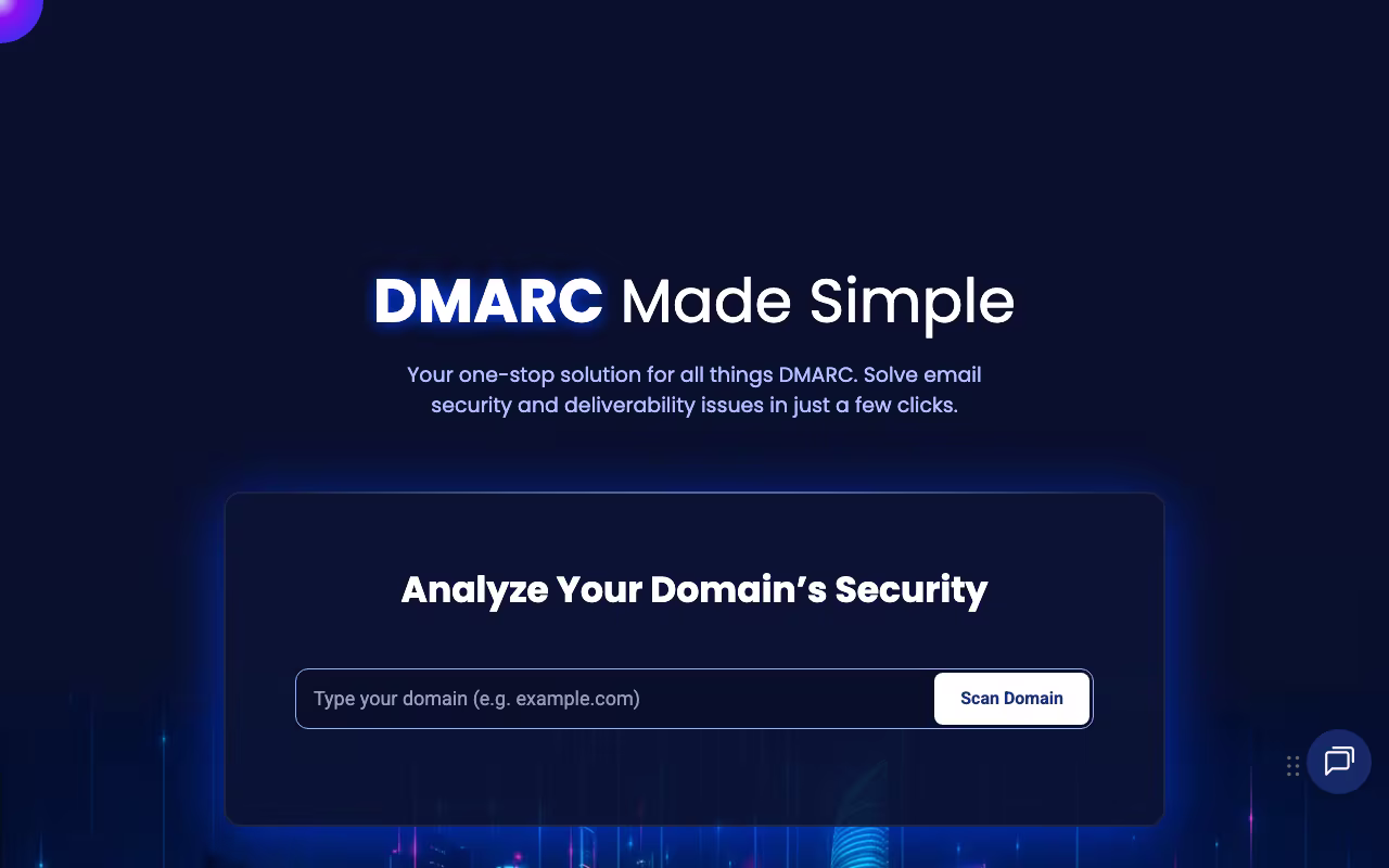 EasyDMARC dev platform interface screenshot