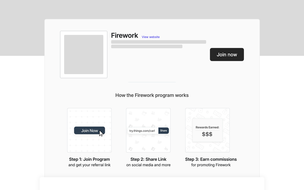 Firework marketing platform interface screenshot