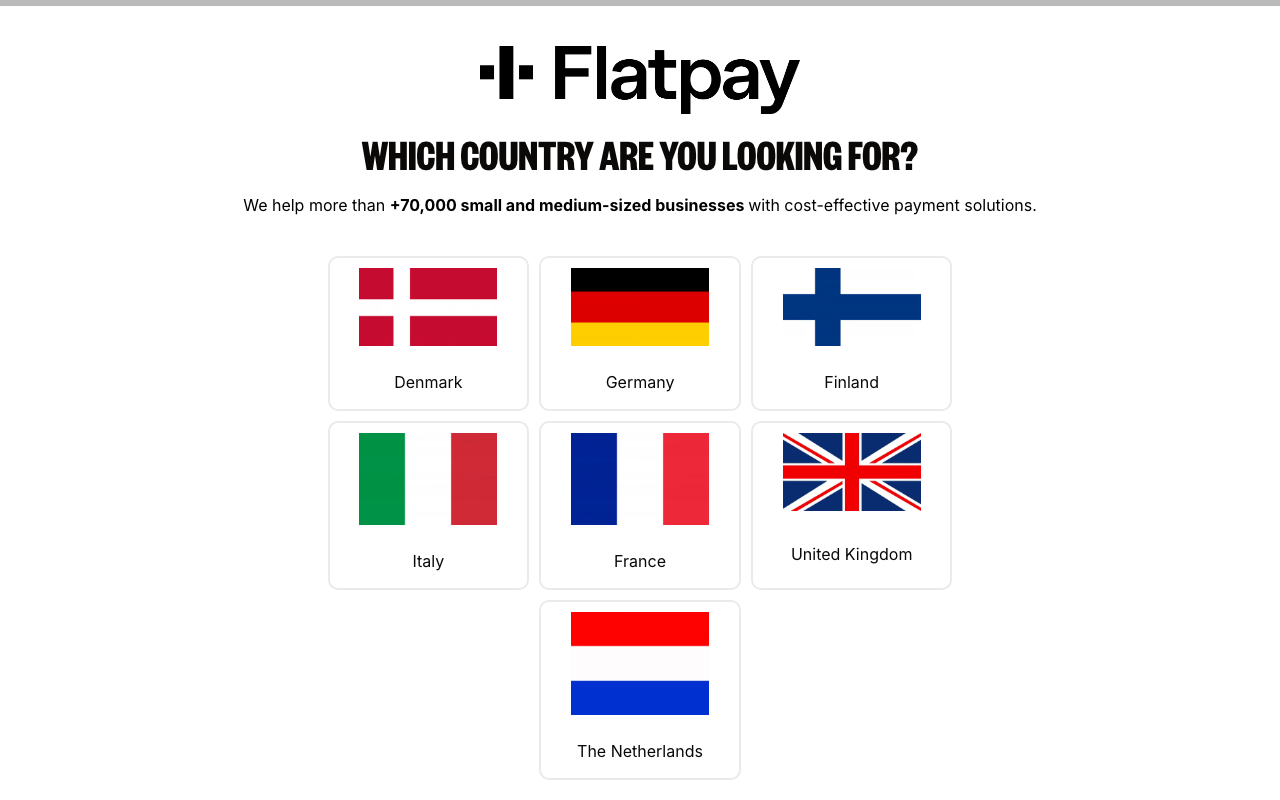 Flatpay finance platform interface screenshot