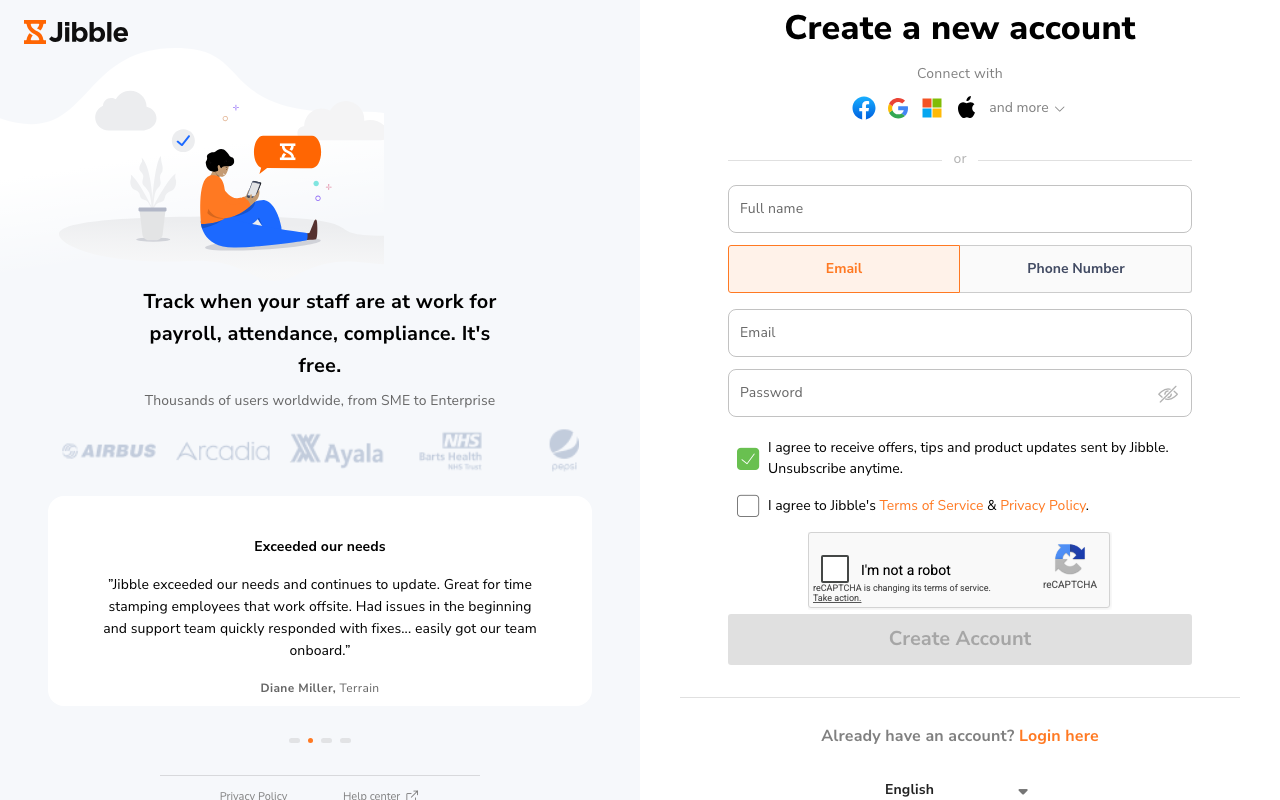 Jibble hr platform interface screenshot