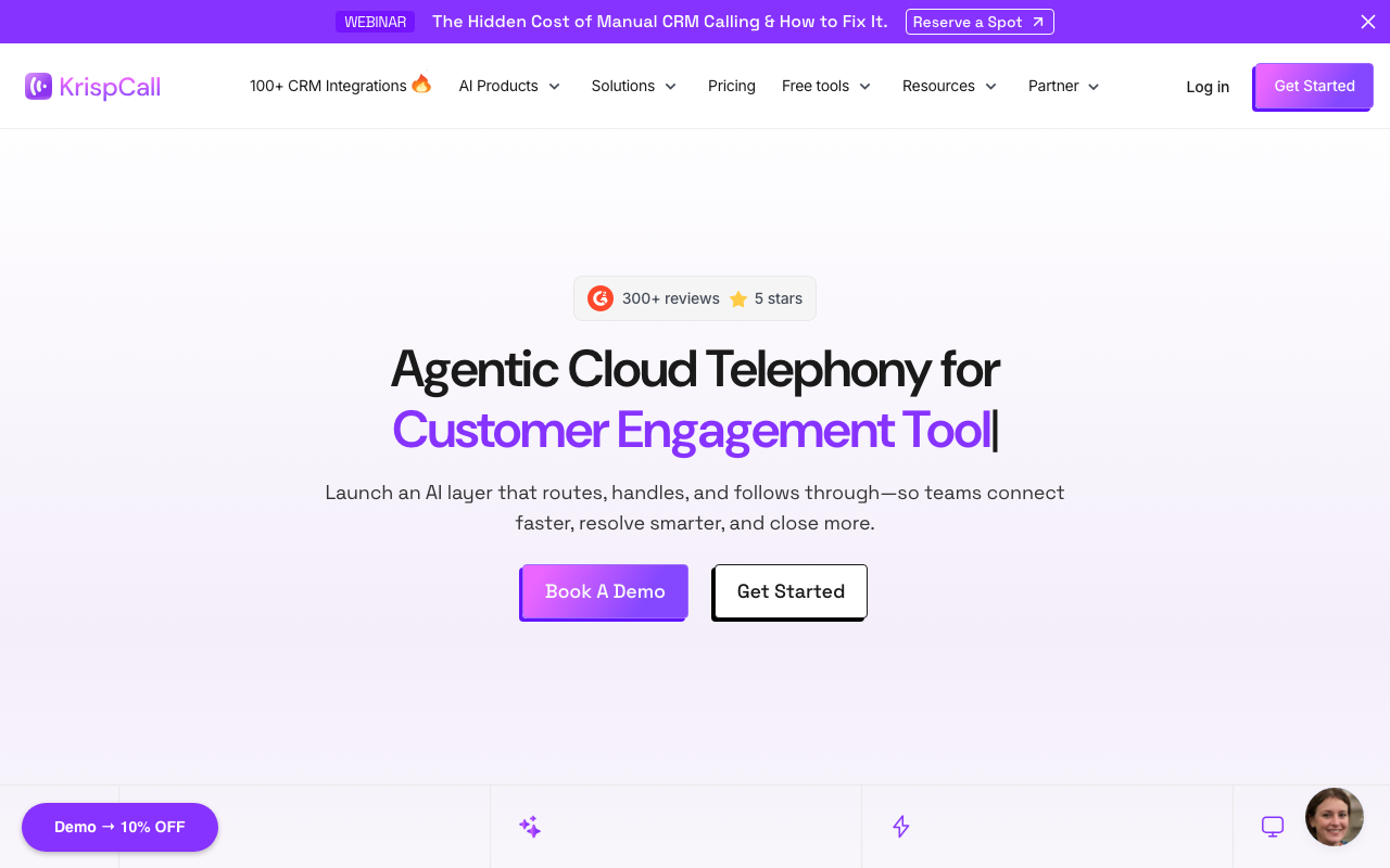KrispCall screenshot