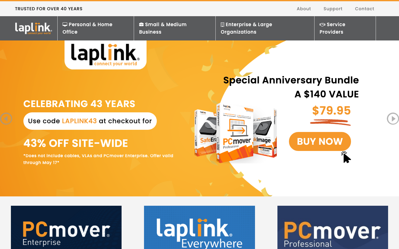 Laplink productivity platform interface screenshot