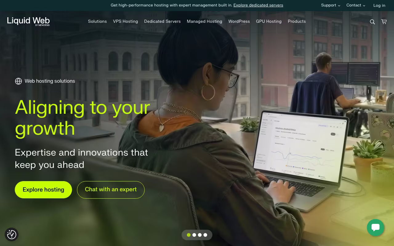 Liquid Web dev platform interface screenshot