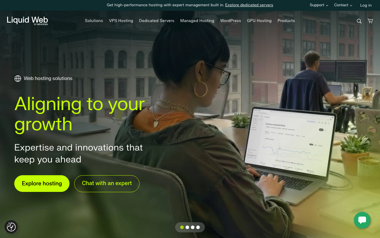 Liquid Web screenshot