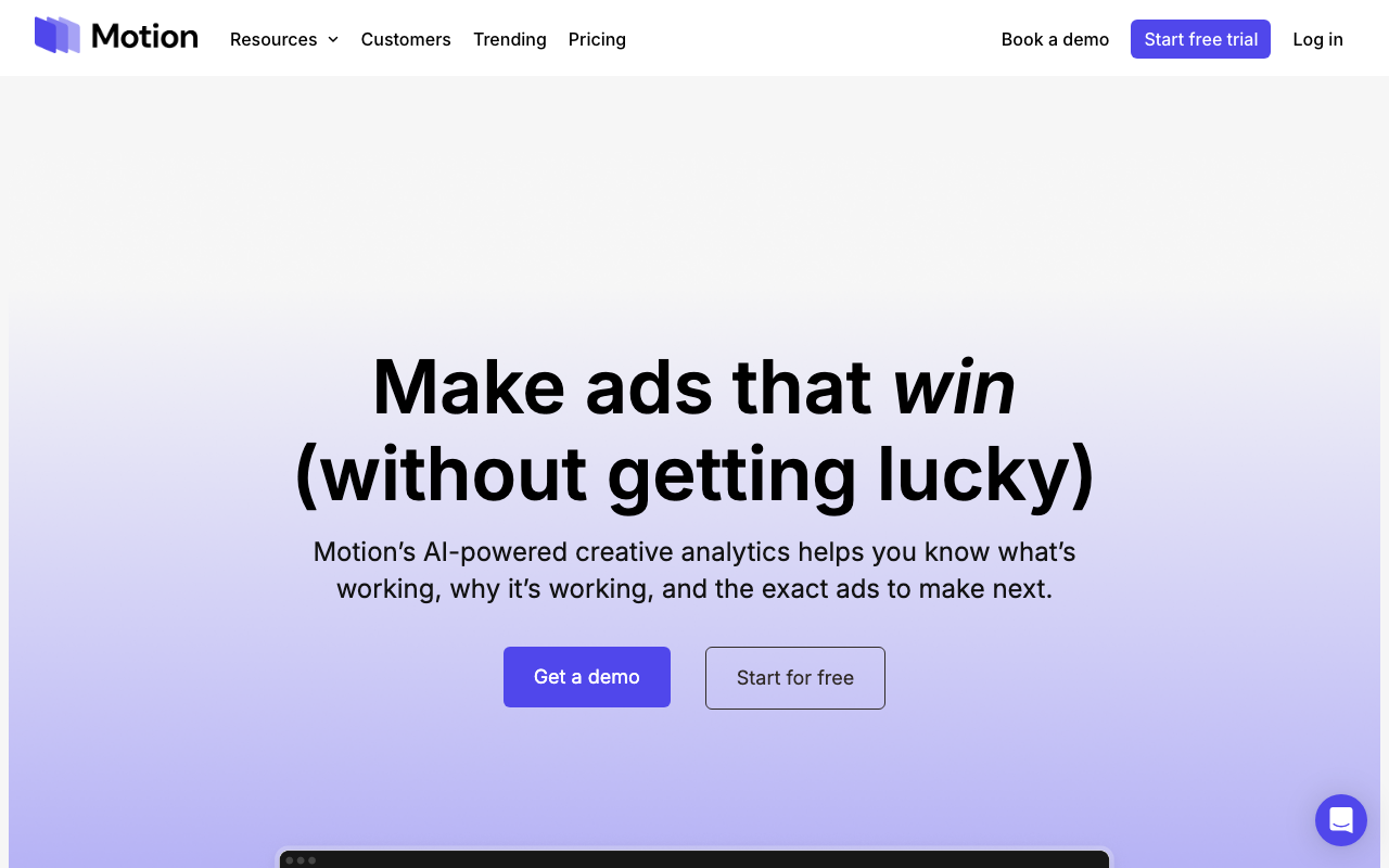 Motion productivity platform interface screenshot