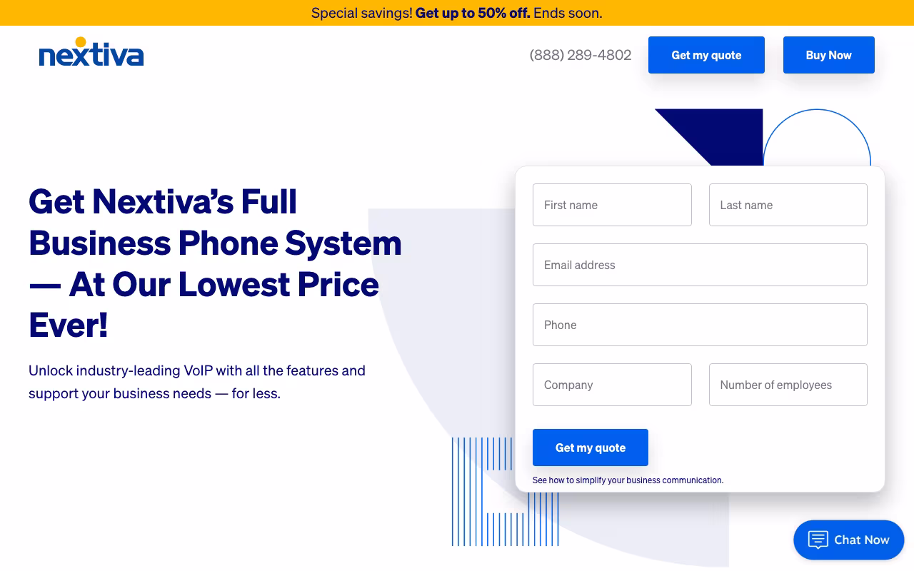 Nextiva customer support platform interface screenshot