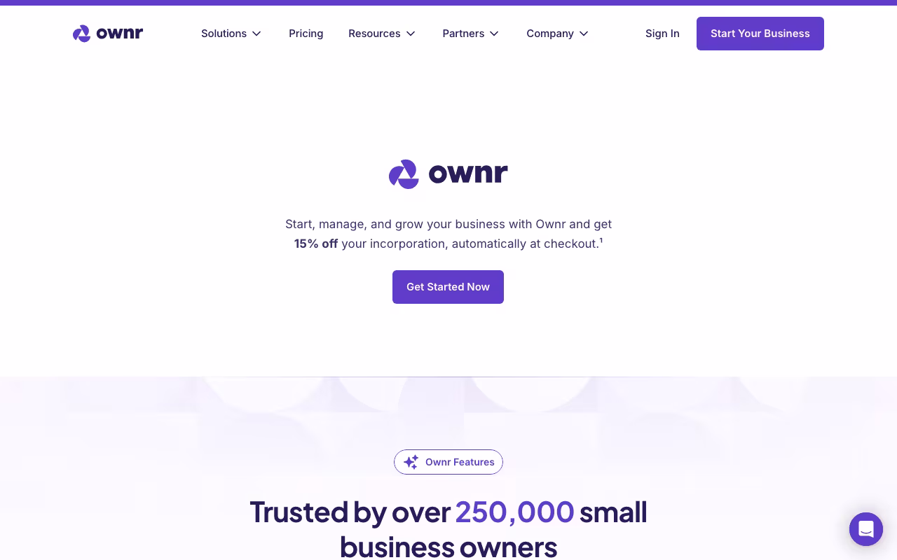 Ownr legal platform interface screenshot
