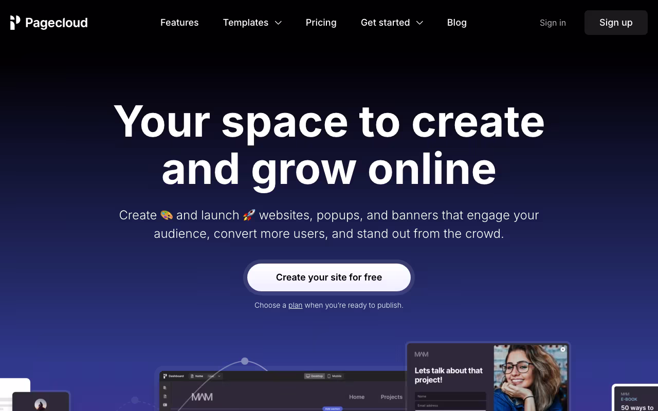Pagecloud dev platform interface screenshot