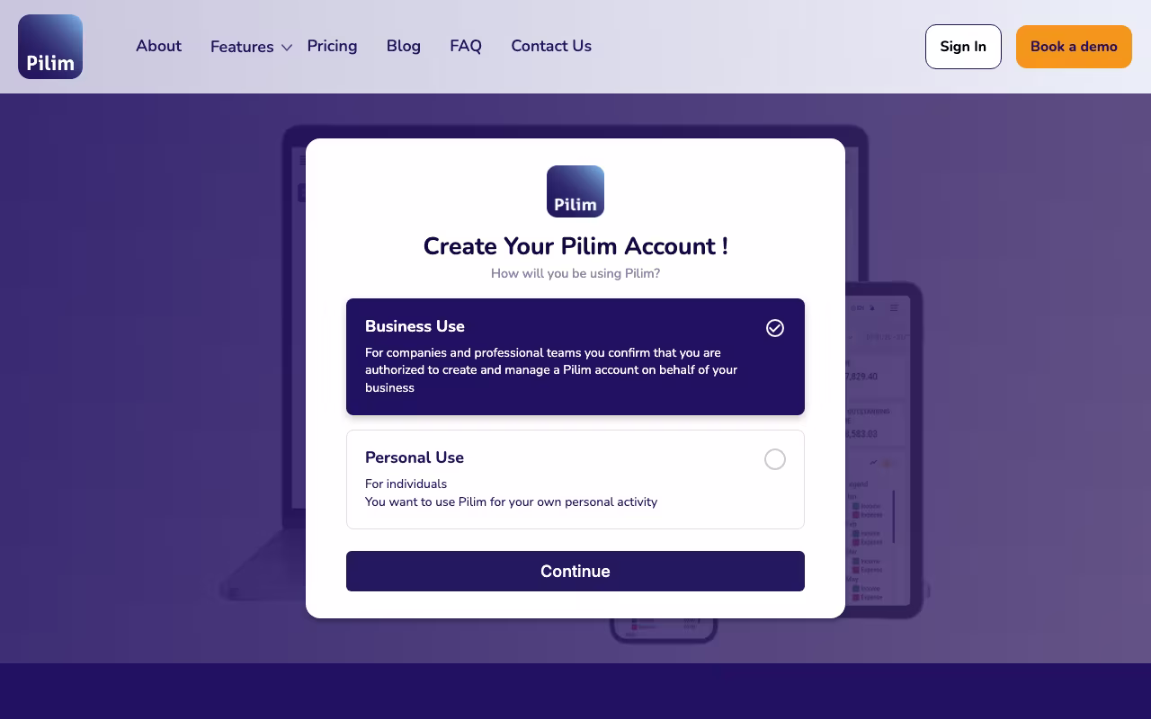 Pilim operations platform interface screenshot