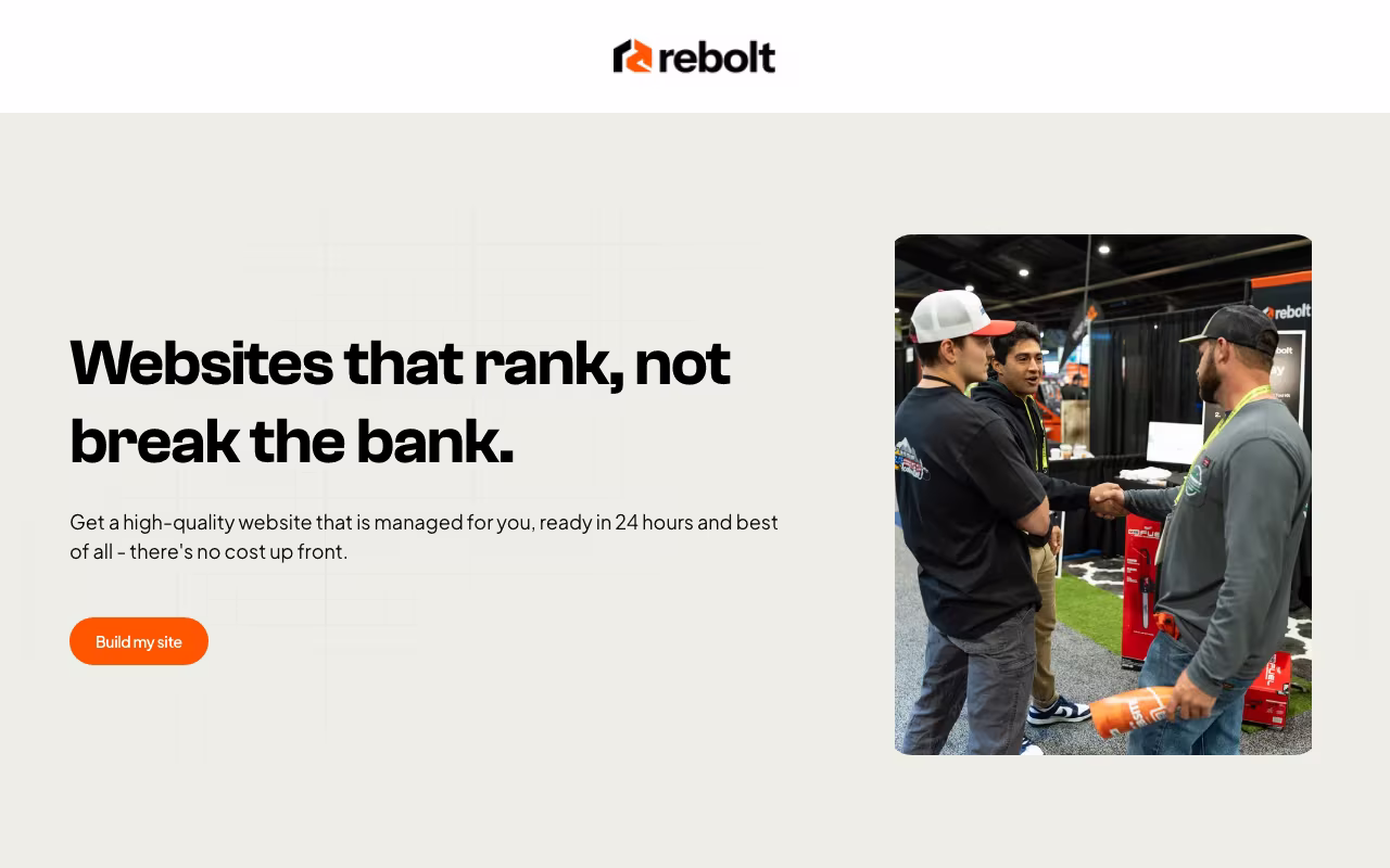 Rebolt sales platform interface screenshot