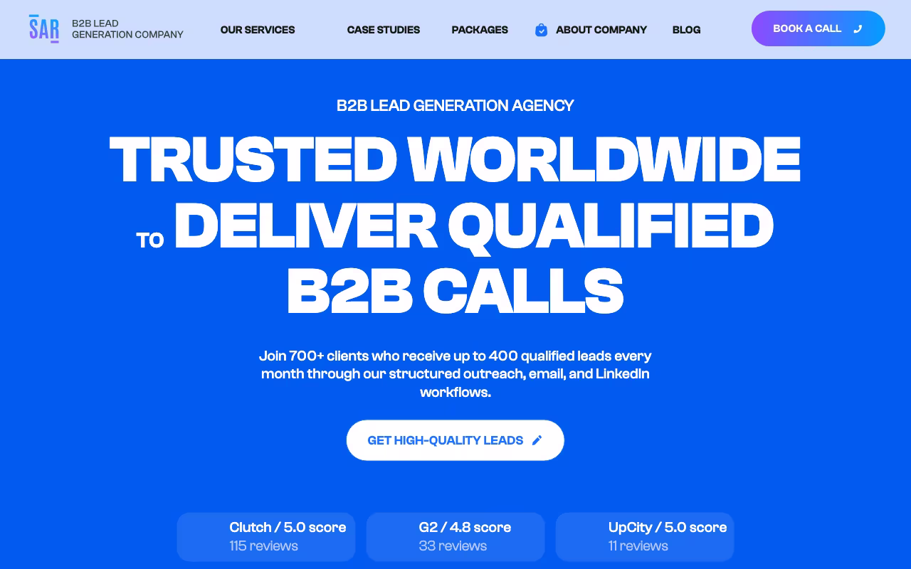 SalesAR sales platform interface screenshot