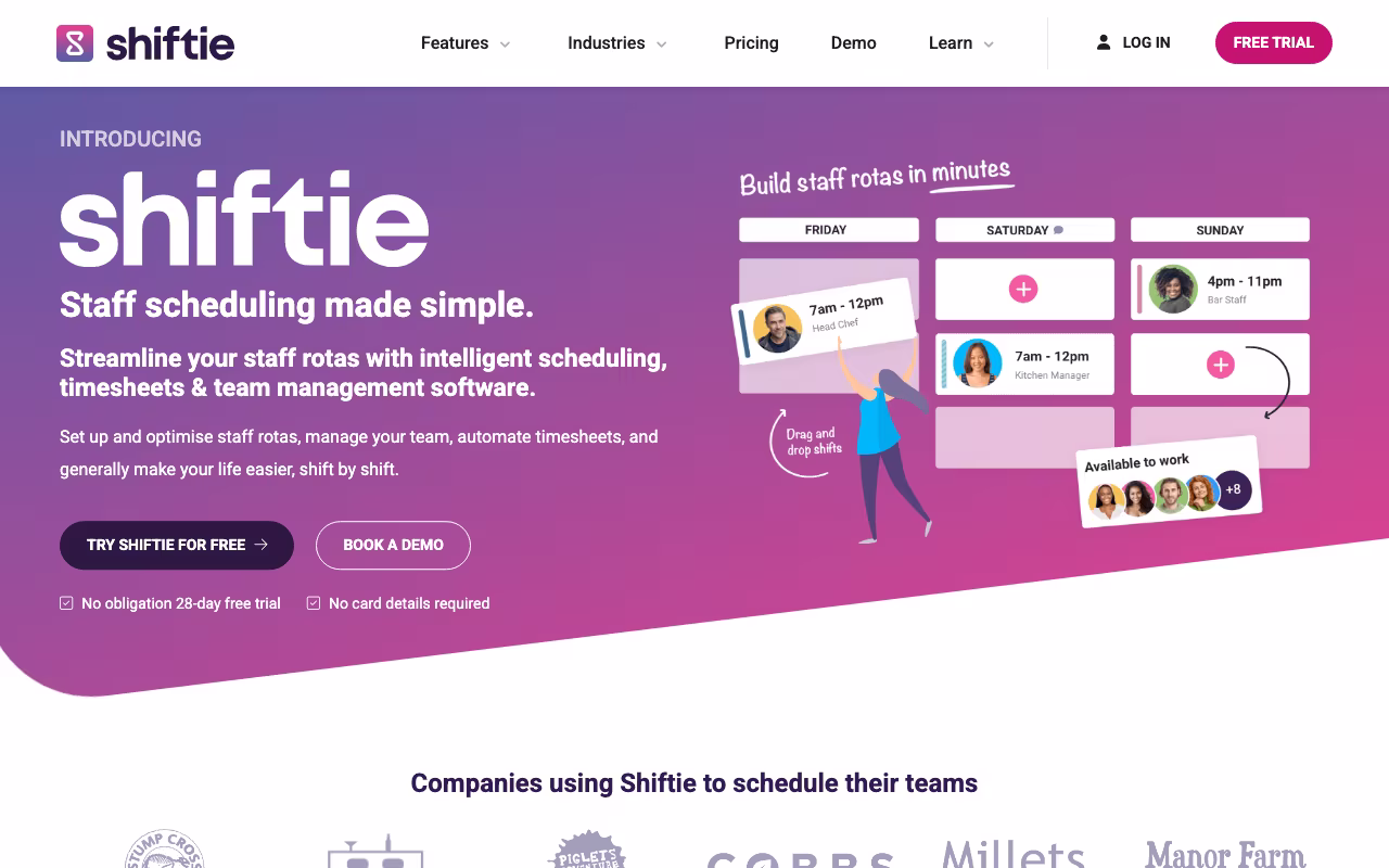 Shiftie hr platform interface screenshot