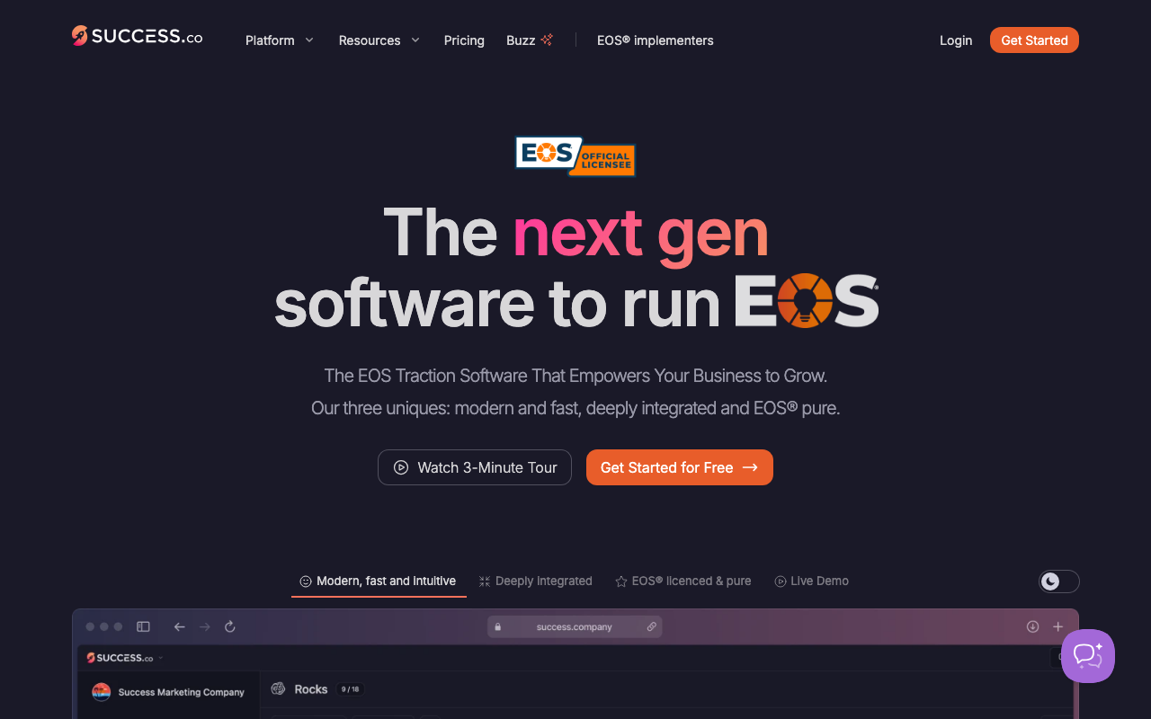 Success.co screenshot