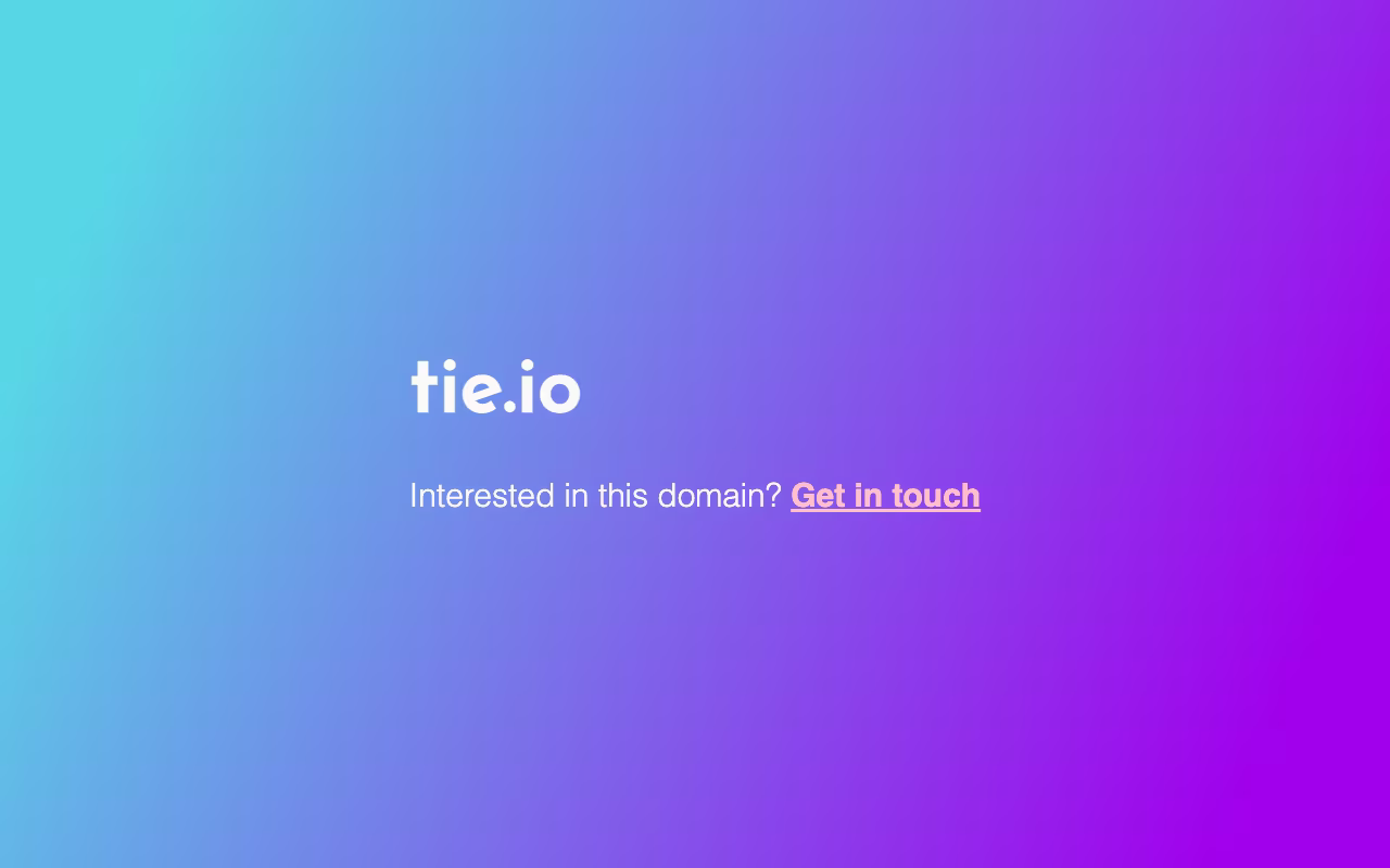 Tie marketing platform interface screenshot