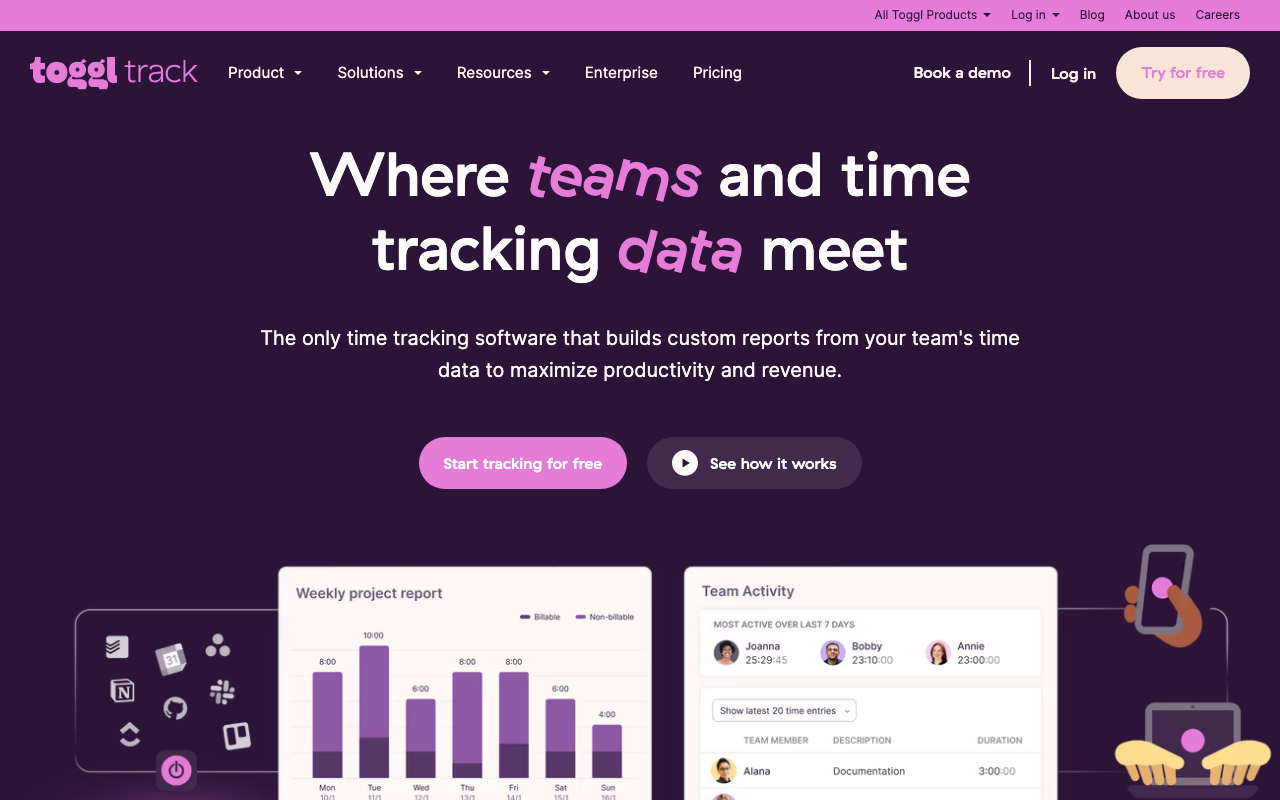 Toggl Track screenshot