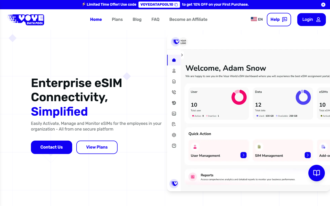 Voye Global screenshot